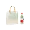 In-stock pp transparent frosted handbag, fashionable clothing shopping PP gift bag, cosmetic souvenir packaging bag Item Picture